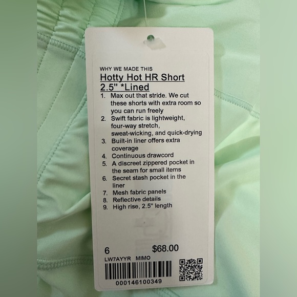 Lululemon Hotty Hot HR Short 2.5” Lined - Picture 8 of 8